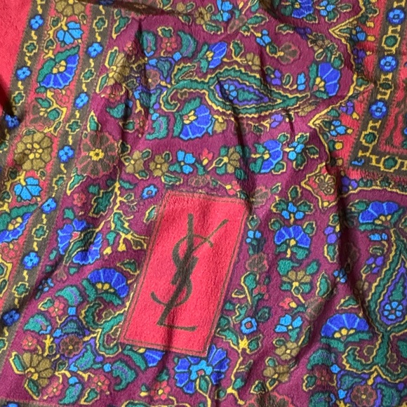 Authentic Vintage YSL Silk Scarf - Picture 3 of 5